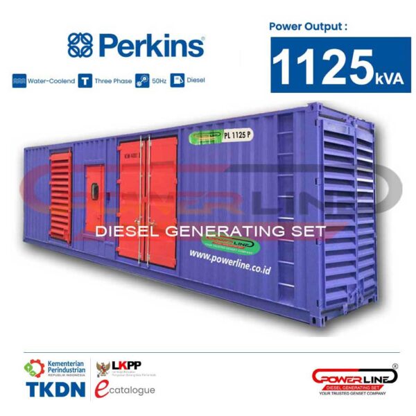 genset 1125 kva perkins 900 kw silent