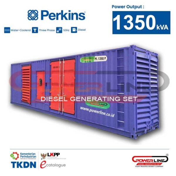 genset 1350 kva perkins 1080 kw silent