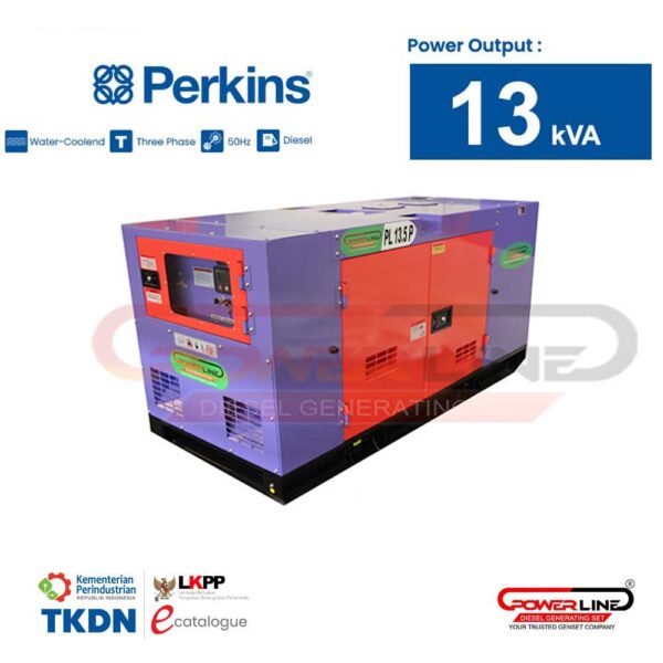 genset perkins 13 kva 10000 watt silent