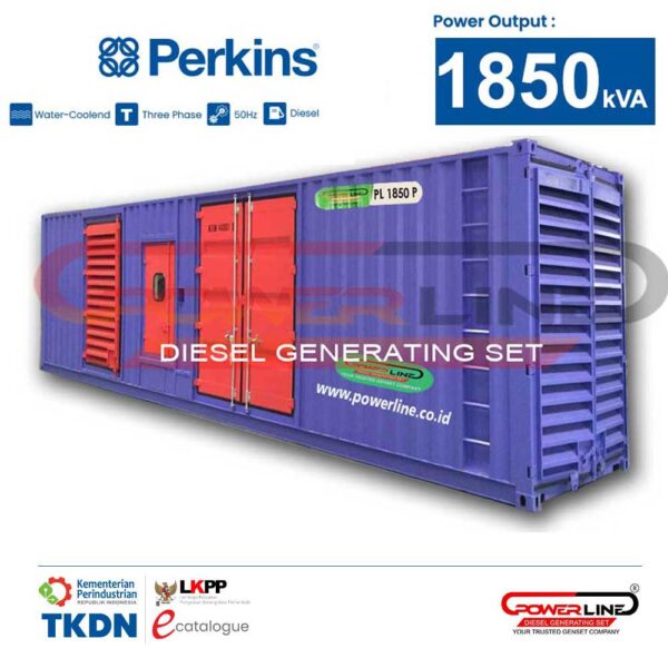 genset 1850 kva perkins 1480 kw silent