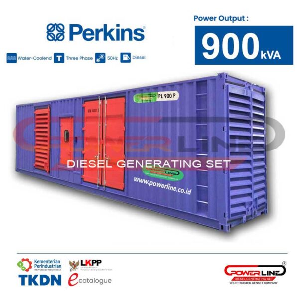 genset 900 kva perkins 720 kw silent